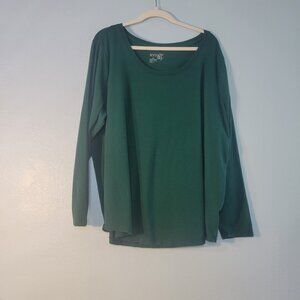 Super Comfy Green Ava & Viv Long sleeved t-shirt Size 24/26w